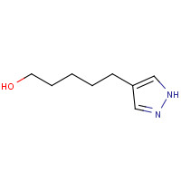 10599-09-4 5-(1H-pyrazol-4-yl)pentan-1-ol chemical structure