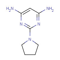 104990-33-2 2-pyrrolidin-1-ylpyrimidine-4,6-diamine chemical structure