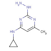 1372813-28-9 N-cyclopropyl-2-hydrazinyl-6-methylpyrimidin-4-amine chemical structure