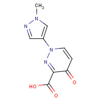 1314388-88-9 1-(1-methylpyrazol-4-yl)-4-oxopyridazine-3-carboxylic acid chemical structure
