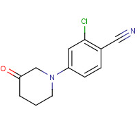 1260742-77-5 2-chloro-4-(3-oxopiperidin-1-yl)benzonitrile chemical structure