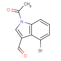 98600-35-2 1-acetyl-4-bromoindole-3-carbaldehyde chemical structure