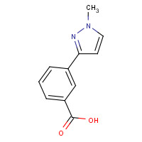 906352-85-0 3-(1-methylpyrazol-3-yl)benzoic acid chemical structure