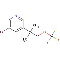 1404367-36-7 3-bromo-5-[2-methyl-1-(trifluoromethoxy)propan-2-yl]pyridine chemical structure