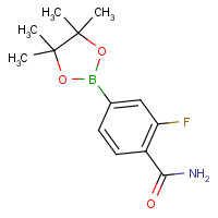 957346-57-5 2-fluoro-4-(4,4,5,5-tetramethyl-1,3,2-dioxaborolan-2-yl)benzamide chemical structure