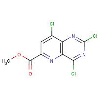 68409-26-7 methyl 2,4,8-trichloropyrido[3,2-d]pyrimidine-6-carboxylate chemical structure