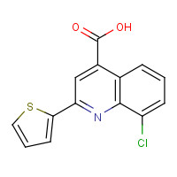 52413-56-6 8-chloro-2-thiophen-2-ylquinoline-4-carboxylic acid chemical structure