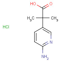 246219-78-3 2-(6-aminopyridin-3-yl)-2-methylpropanoic acid;hydrochloride chemical structure