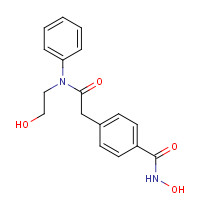 1429651-50-2 N-hydroxy-4-[2-[N-(2-hydroxyethyl)anilino]-2-oxoethyl]benzamide chemical structure