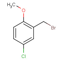 58735-58-3 2-(bromomethyl)-4-chloro-1-methoxybenzene chemical structure