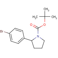 943750-38-7 tert-butyl 2-(4-bromophenyl)pyrrolidine-1-carboxylate chemical structure