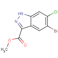 1467062-19-6 methyl 5-bromo-6-chloro-1H-indazole-3-carboxylate chemical structure