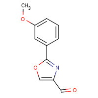 885272-93-5 2-(3-methoxyphenyl)-1,3-oxazole-4-carbaldehyde chemical structure