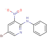 77064-57-4 5-bromo-3-nitro-N-phenylpyridin-2-amine chemical structure