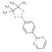 1220526-74-8 2-[4-(4,4,5,5-tetramethyl-1,3,2-dioxaborolan-2-yl)phenyl]pyrimidine chemical structure