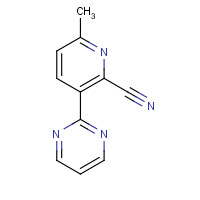 1228188-17-7 6-methyl-3-pyrimidin-2-ylpyridine-2-carbonitrile chemical structure