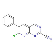 867353-47-7 7-chloro-6-phenylpyrido[2,3-d]pyrimidine-2-carbonitrile chemical structure