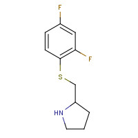 1250094-51-9 2-[(2,4-difluorophenyl)sulfanylmethyl]pyrrolidine chemical structure
