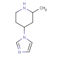 1263387-91-2 4-imidazol-1-yl-2-methylpiperidine chemical structure