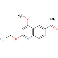 83938-91-4 1-(2-ethoxy-4-methoxyquinolin-6-yl)ethanone chemical structure