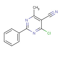 914074-37-6 4-chloro-6-methyl-2-phenylpyrimidine-5-carbonitrile chemical structure