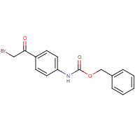 157014-41-0 benzyl N-[4-(2-bromoacetyl)phenyl]carbamate chemical structure
