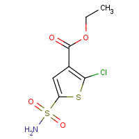 154064-99-0 ethyl 2-chloro-5-sulfamoylthiophene-3-carboxylate chemical structure