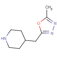 786641-48-3 2-methyl-5-(piperidin-4-ylmethyl)-1,3,4-oxadiazole chemical structure