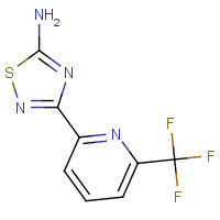 1179362-68-5 3-[6-(trifluoromethyl)pyridin-2-yl]-1,2,4-thiadiazol-5-amine chemical structure