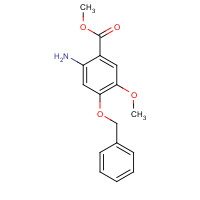 61032-42-6 methyl 2-amino-5-methoxy-4-phenylmethoxybenzoate chemical structure