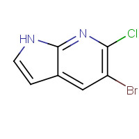 1190321-59-5 5-bromo-6-chloro-1H-pyrrolo[2,3-b]pyridine chemical structure