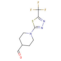 958443-35-1 1-[5-(trifluoromethyl)-1,3,4-thiadiazol-2-yl]piperidine-4-carbaldehyde chemical structure