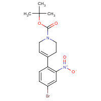 1534378-19-2 tert-butyl 4-(4-bromo-2-nitrophenyl)-3,6-dihydro-2H-pyridine-1-carboxylate chemical structure