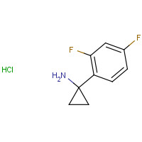 1186663-18-2 1-(2,4-difluorophenyl)cyclopropan-1-amine;hydrochloride chemical structure