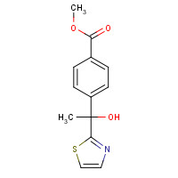 1312536-28-9 methyl 4-[1-hydroxy-1-(1,3-thiazol-2-yl)ethyl]benzoate chemical structure
