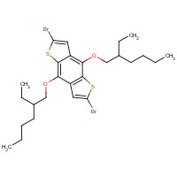 1226782-13-3 2,6-dibromo-4,8-bis(2-ethylhexoxy)thieno[2,3-f][1]benzothiole chemical structure