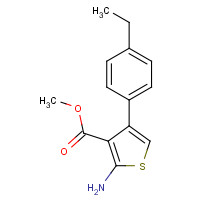 350989-89-8 methyl 2-amino-4-(4-ethylphenyl)thiophene-3-carboxylate chemical structure
