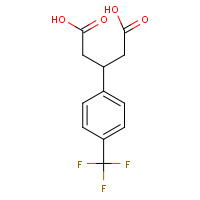 848611-89-2 3-[4-(trifluoromethyl)phenyl]pentanedioic acid chemical structure