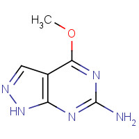 100644-67-5 4-methoxy-1H-pyrazolo[3,4-d]pyrimidin-6-amine chemical structure