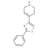 1332301-86-6 2-phenyl-4-(1,2,3,6-tetrahydropyridin-4-yl)-1,3-thiazole chemical structure