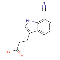 1223748-52-4 3-(7-cyano-1H-indol-3-yl)propanoic acid chemical structure