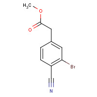1237118-67-0 methyl 2-(3-bromo-4-cyanophenyl)acetate chemical structure