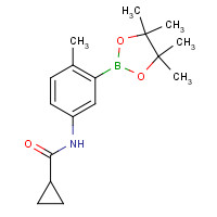 882679-35-8 N-[4-methyl-3-(4,4,5,5-tetramethyl-1,3,2-dioxaborolan-2-yl)phenyl]cyclopropanecarboxamide chemical structure
