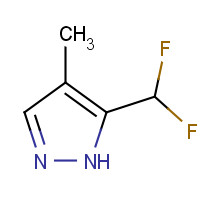 1245772-27-3 5-(difluoromethyl)-4-methyl-1H-pyrazole chemical structure