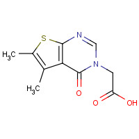 371136-36-6 2-(5,6-dimethyl-4-oxothieno[2,3-d]pyrimidin-3-yl)acetic acid chemical structure