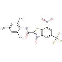 217317-46-9 7-nitro-3-oxido-5-(trifluoromethyl)-N-(2,4,6-trimethylphenyl)-1,3-benzothiazol-3-ium-2-carboxamide chemical structure