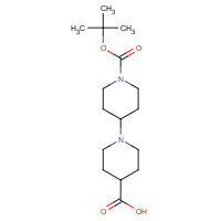201810-59-5 1-[1-[(2-methylpropan-2-yl)oxycarbonyl]piperidin-4-yl]piperidine-4-carboxylic acid chemical structure