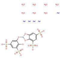 15489-16-4 pentasodium;2-(2-oxido-3,5-disulfonatophenoxy)-1,3,2-benzodioxastibole-4,6-disulfonate;heptahydrate chemical structure