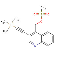 1539309-45-9 [3-(2-trimethylsilylethynyl)quinolin-4-yl]methyl methanesulfonate chemical structure
