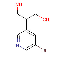 1272356-90-7 2-(5-bromopyridin-3-yl)propane-1,3-diol chemical structure